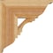 Ekena Millwork Merced Traditional Rough Sawn Bracket w/ Offset Brace, Western Red Cedar, 8"W x 18"D x 18"H BKT0806X18X18MRC01RWR - alternate 2